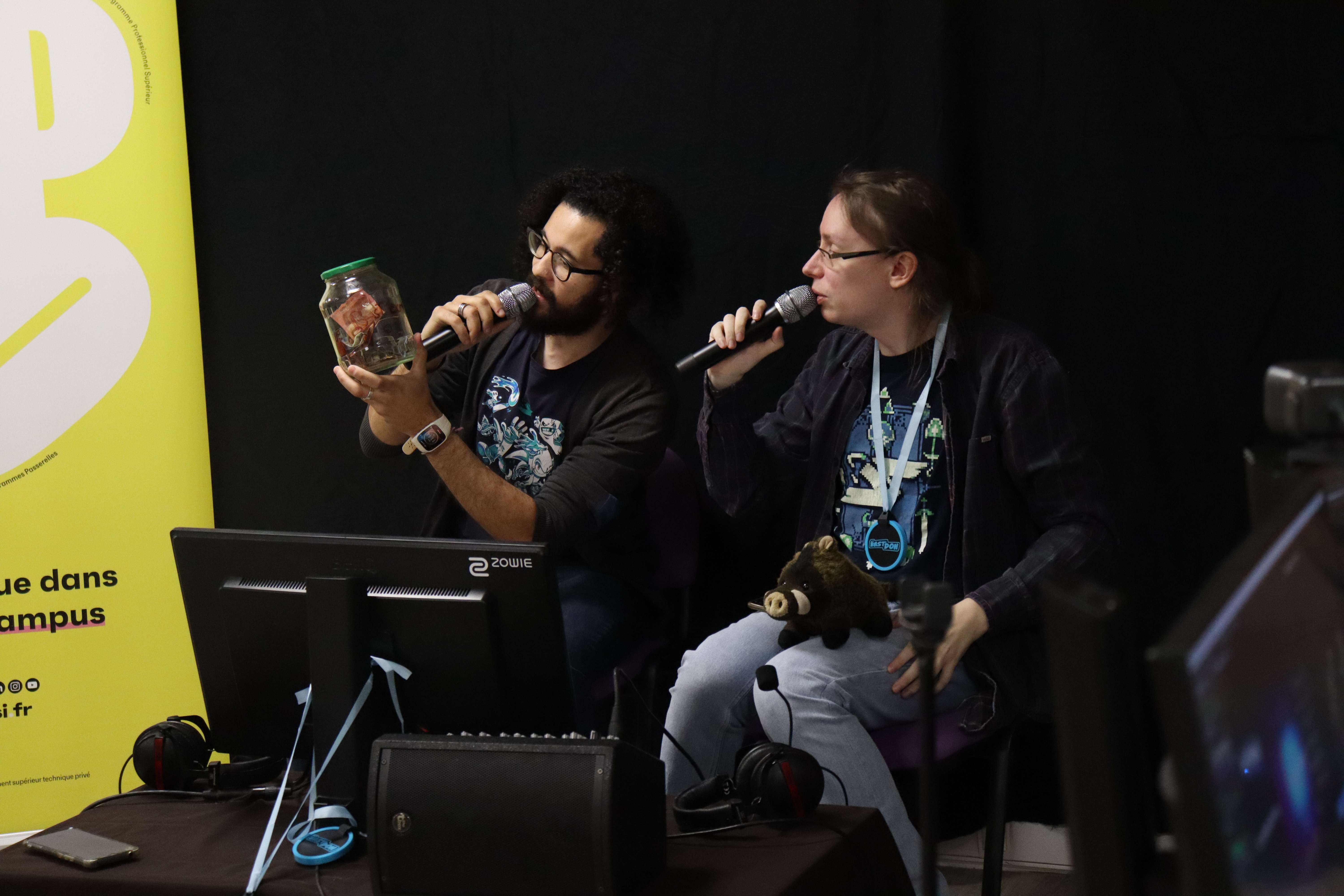 Présentateurs du tournoi Bastdon